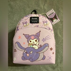Loungefly Kuromi Baku Snacks Mini Backpack